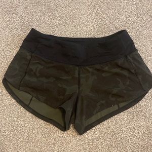 Lululemon Camo Speed Up Shorts